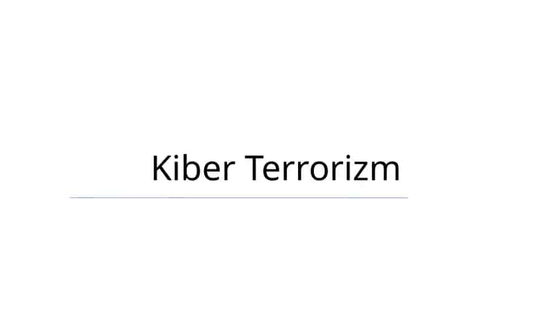 Kiber Terrorizm