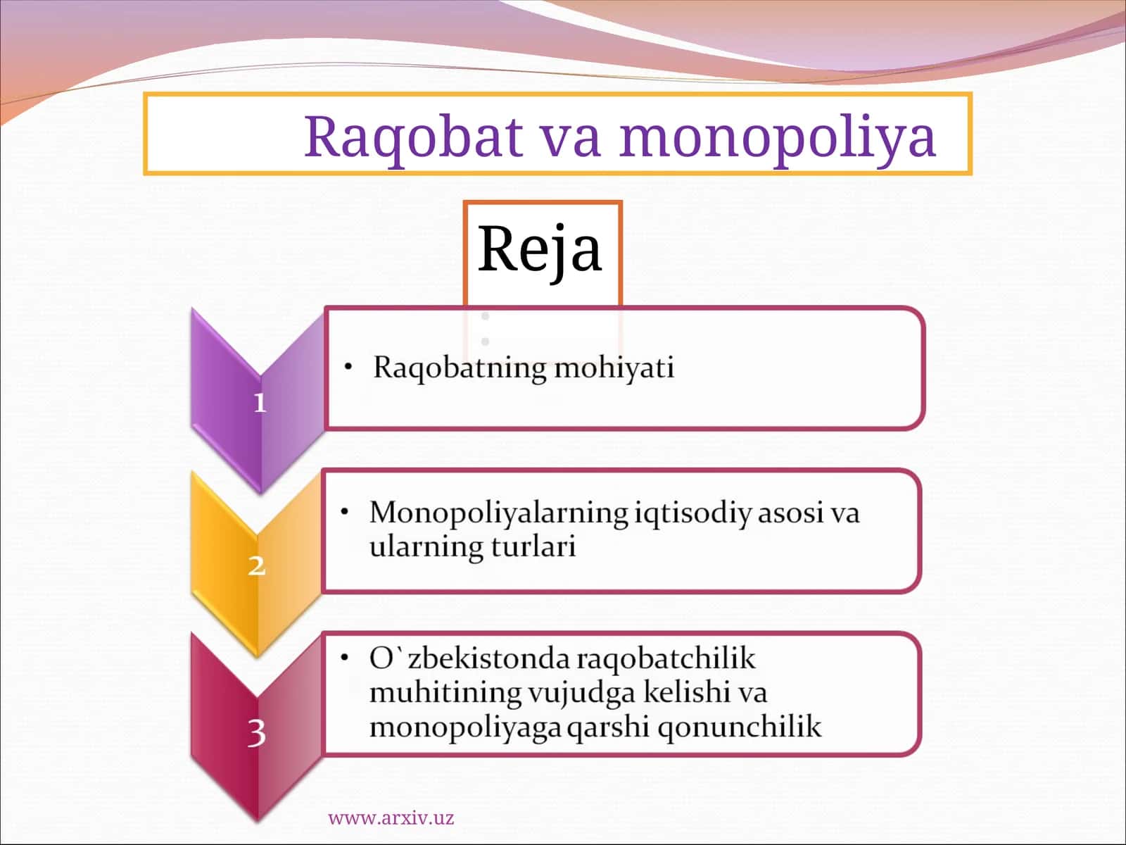 Raqobat va monopoliya