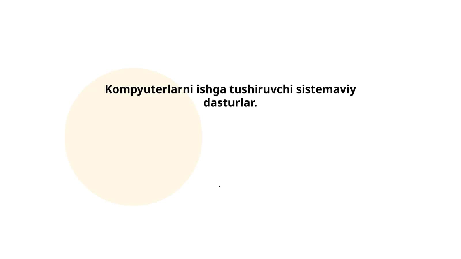 Operatsion tizimlar