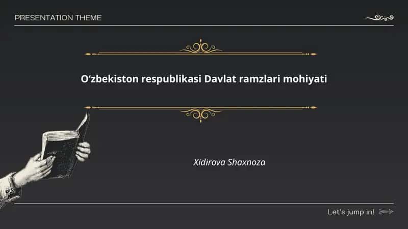 Oʻzbekiston Respublikasi Davlat ramzlari mohiyati