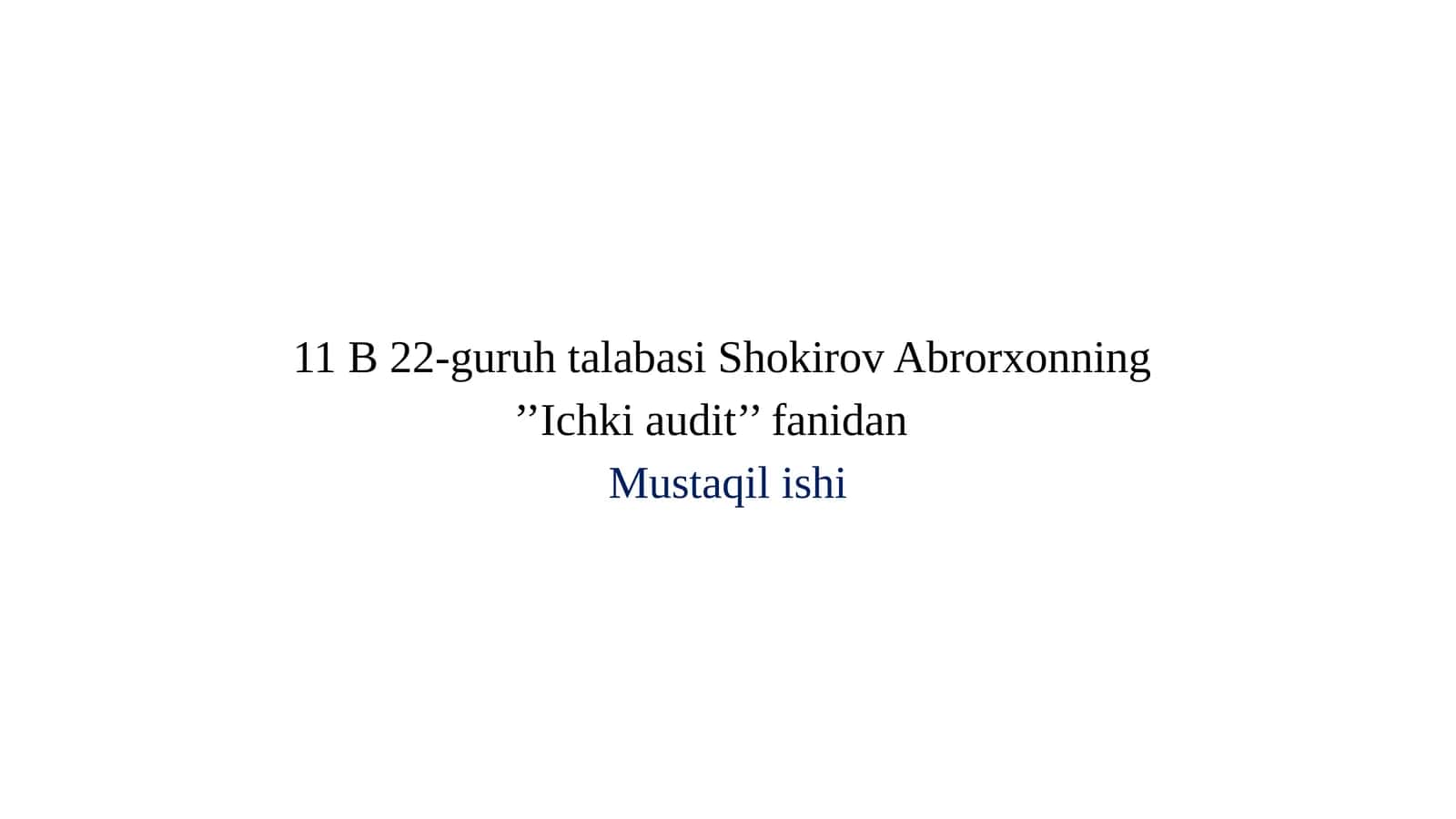 Ichki audit