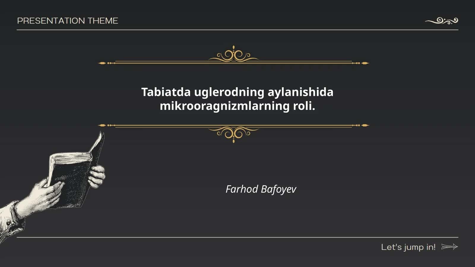 Uglerod aylanishi va mikroorganizmlar roli