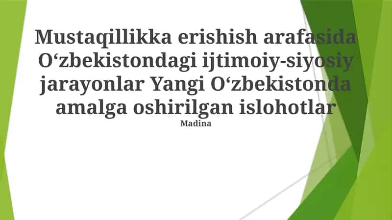O'zbekistonning Mustaqillikka Erishishdan Oldingi Ijtimoiy va Siyosiy Manzarasi