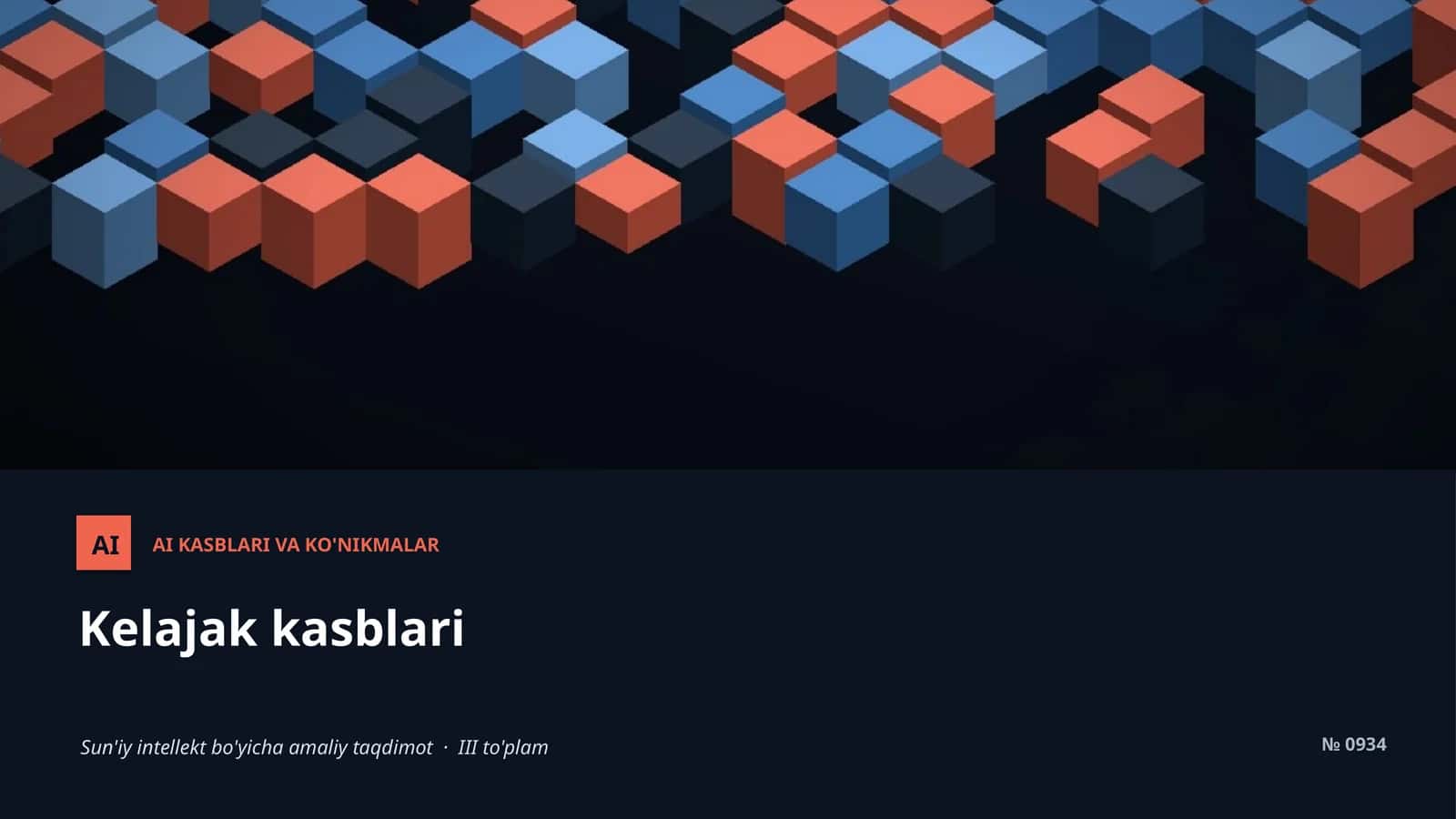 AI KASBLARI VA KO'NIKMALAR