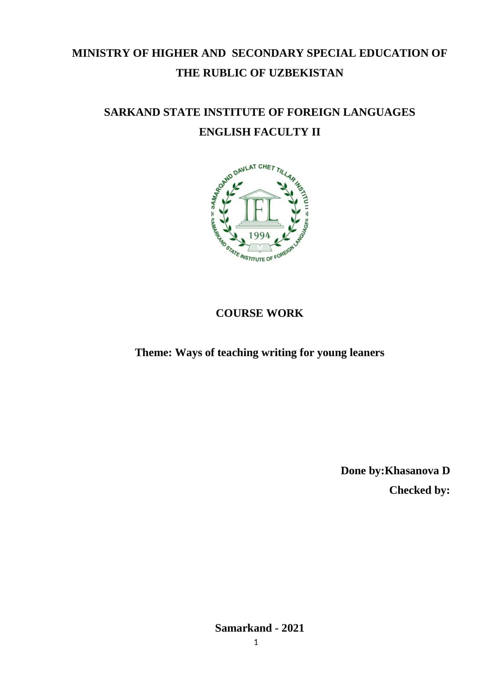 Ways of teaching writing for young leaners (3)