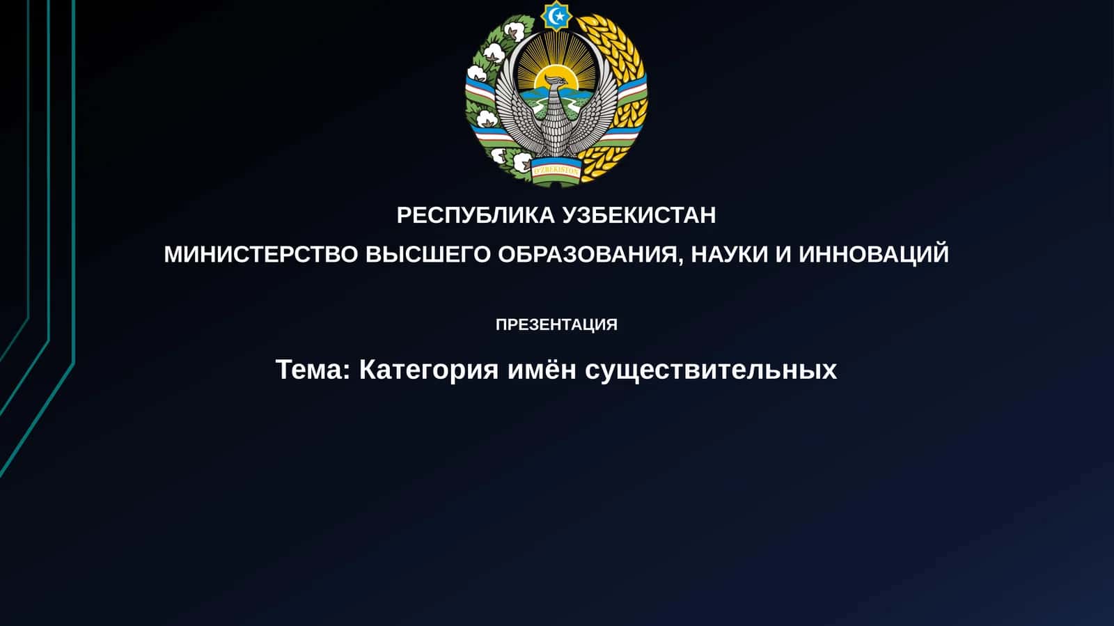 Категория имён существительных