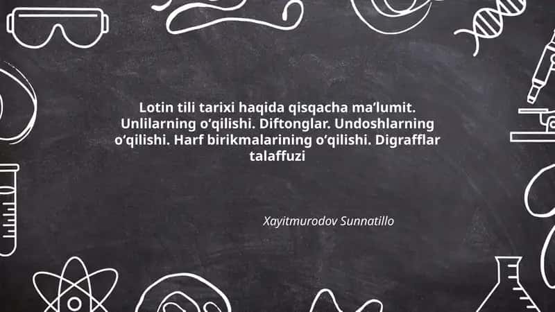 Lotin tili tarixi