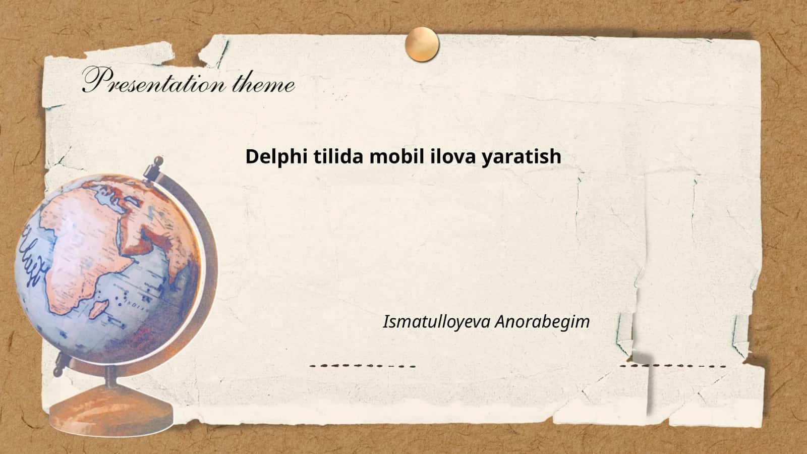 Delphi tilida mobil ilova yaratish