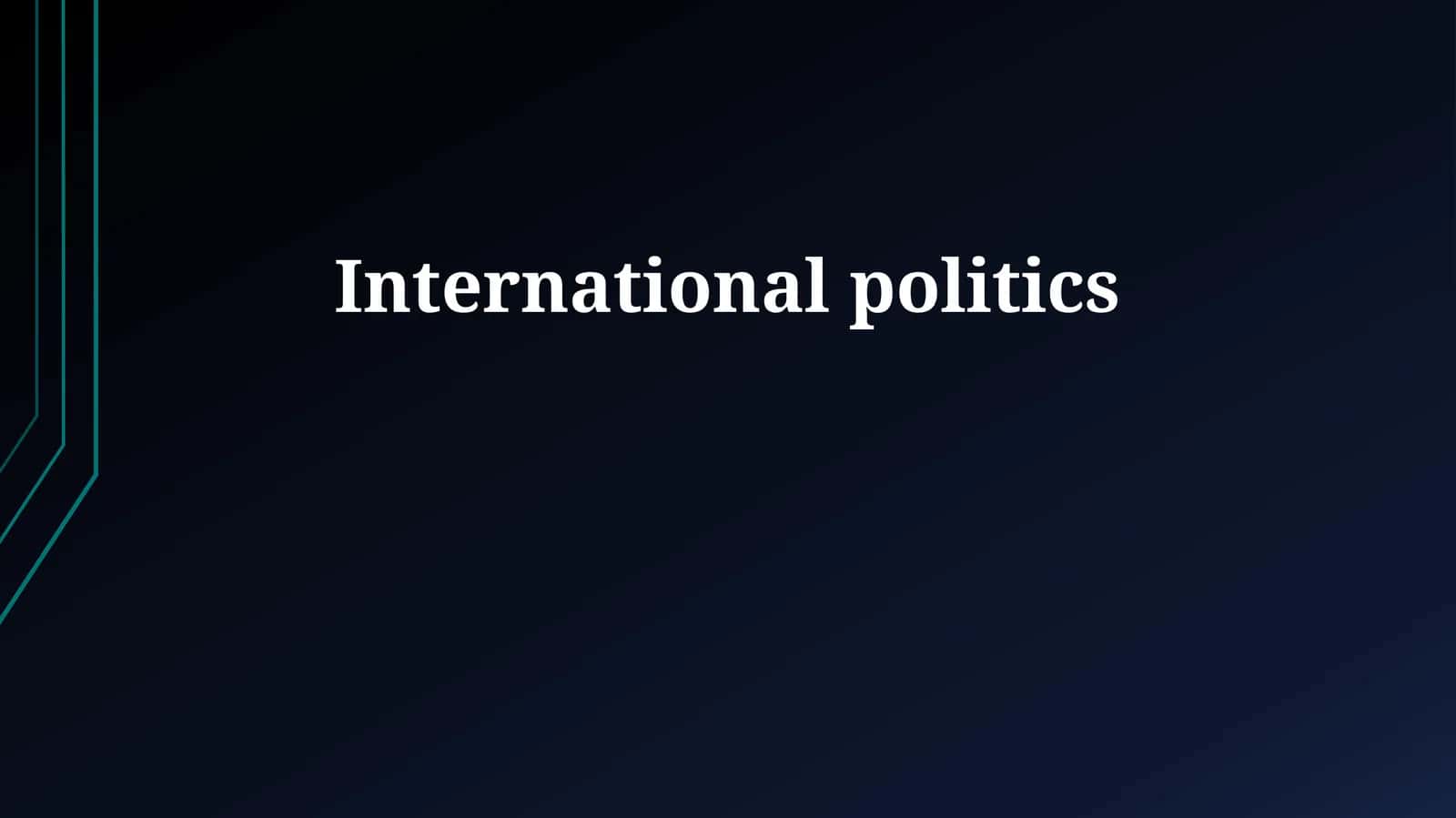 International politics