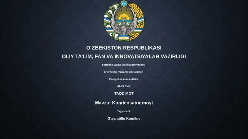 Kondensator moyi