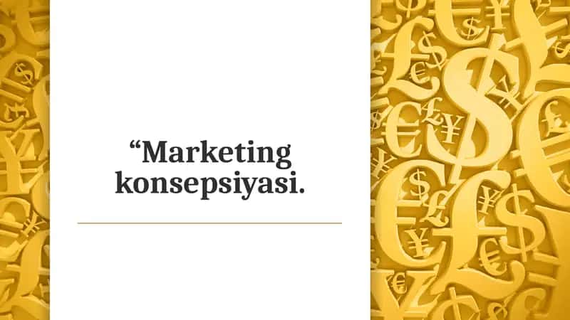 “Marketing konsepsiyasi