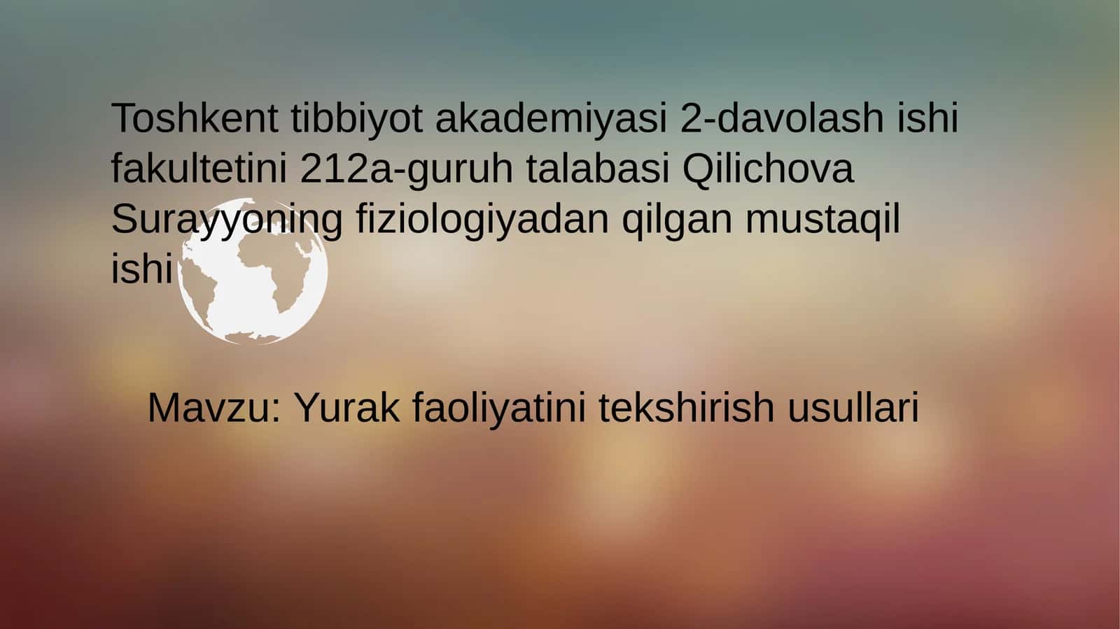 Yurak faoliyatini tekshirish usullari