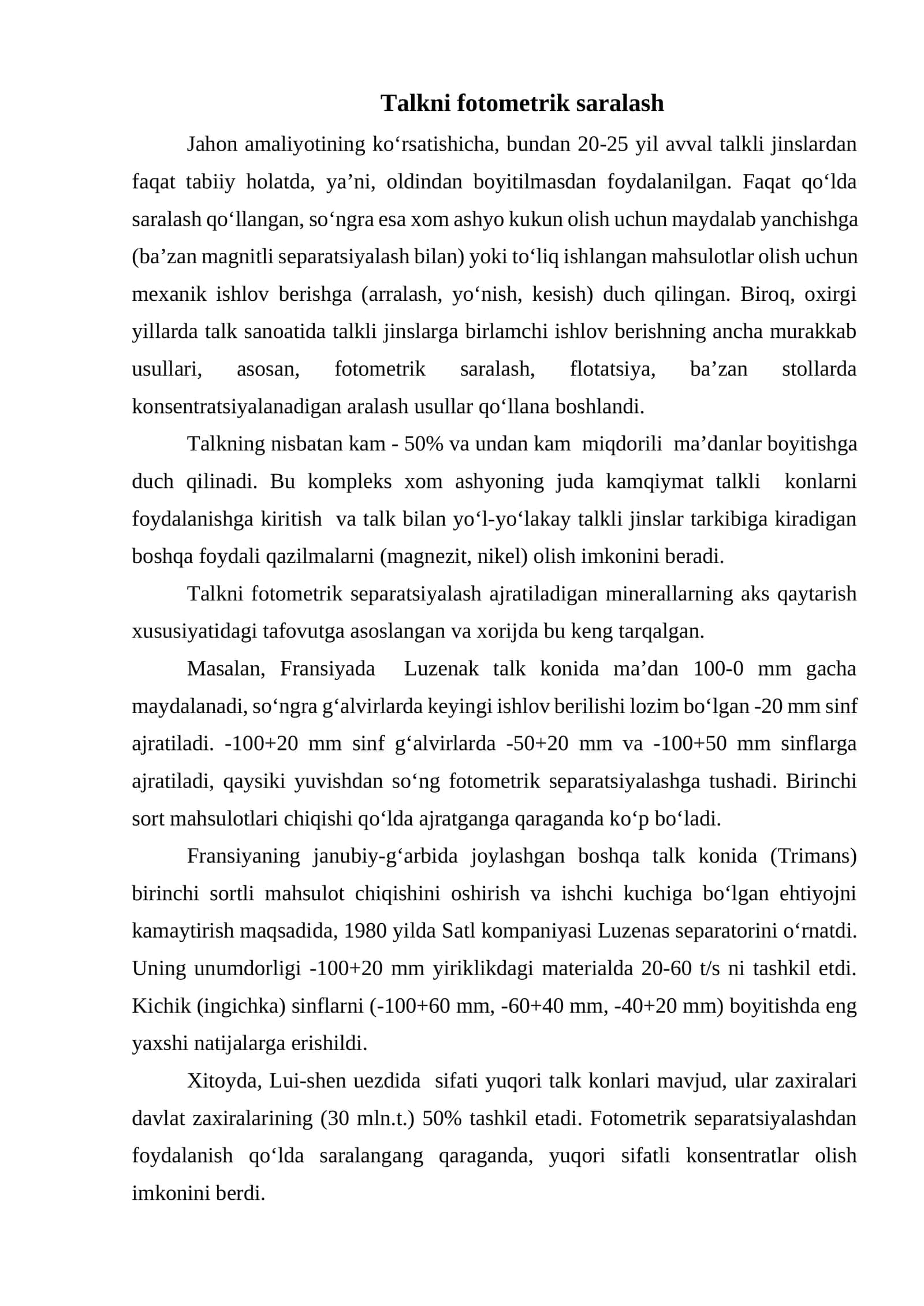 Fotometrik saralash