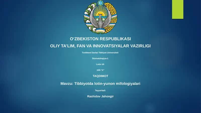 Tibbiyotda lotin-yunon mifologiyalari