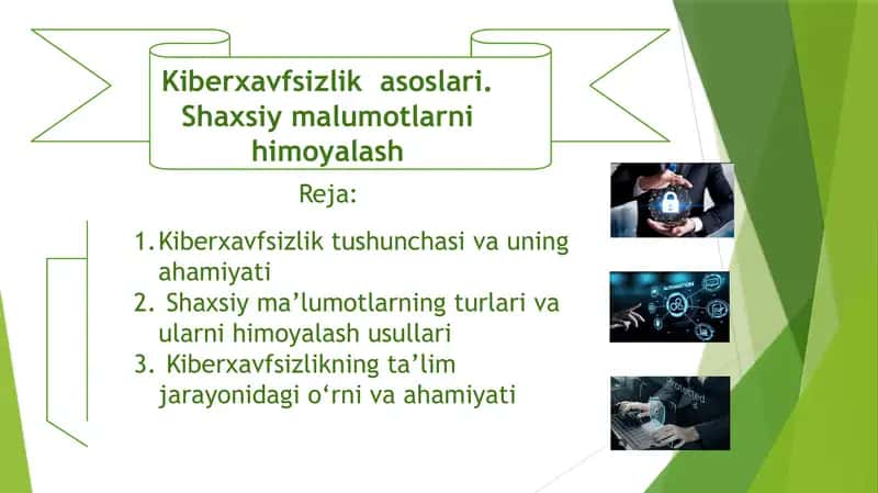 “Media savodxonlik: Kiberxavfsizlik asoslari va shaxsiy ma’lumotlarni himoyalash”
