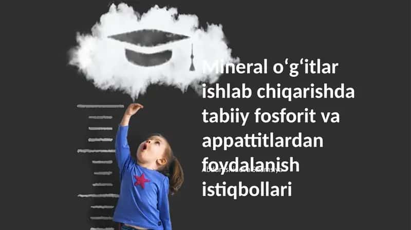 Mineral oʻgʻitlar ishlab chiqarishda tabiiy fosforit va appattitlardan foydalanish istiqbollari