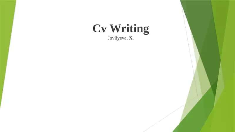 CV Writing