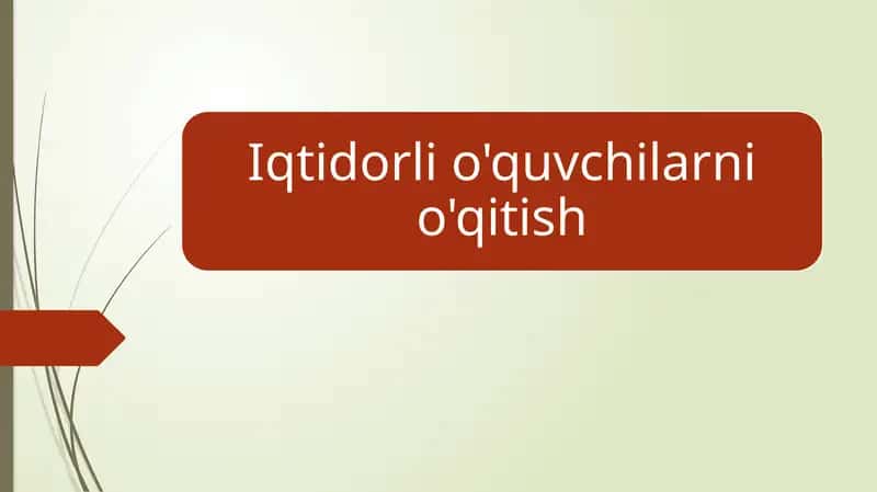 Iqtidor tushunchasi va tasnifi