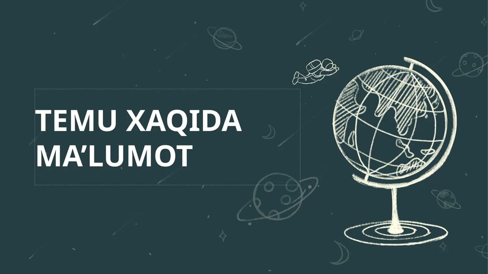 TEMU XAQIDA MA’LUMOT