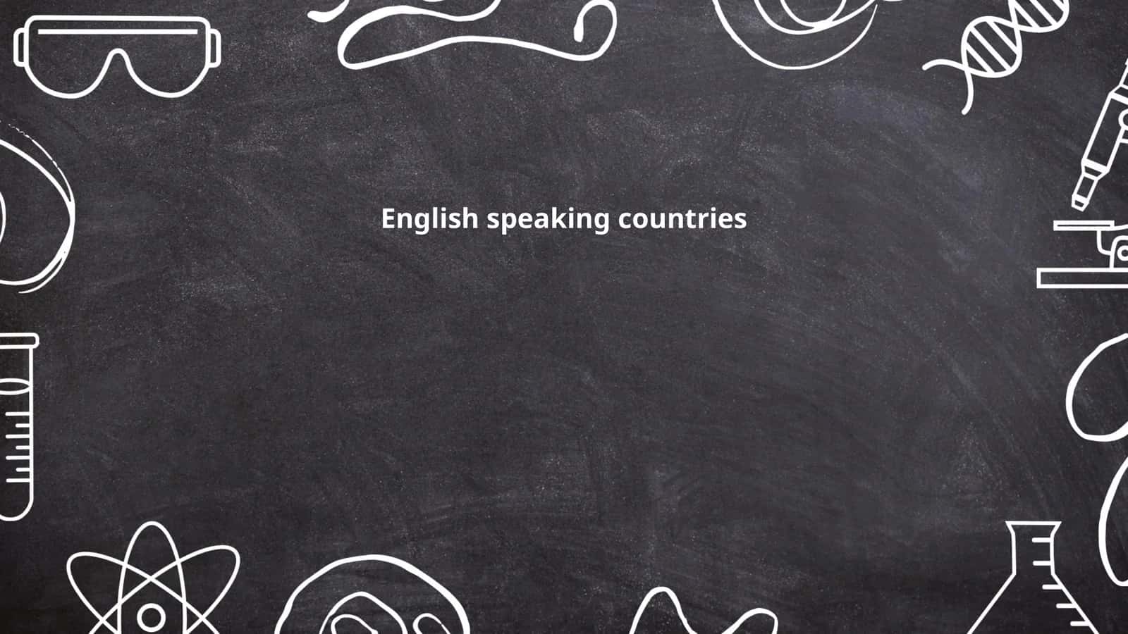 English speaking countries