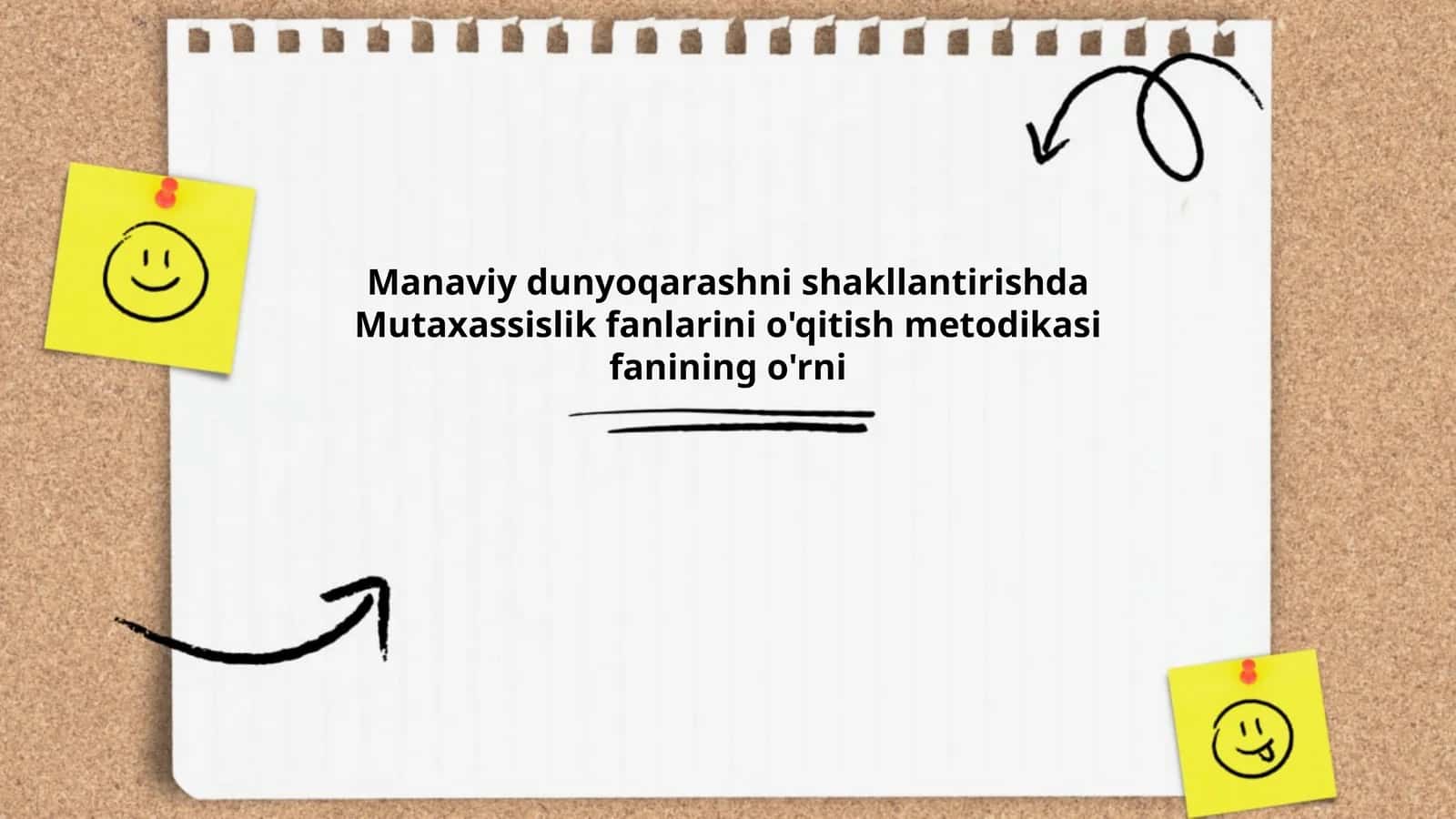 Mutaxassislik fanlarini o'qitish metodikasi