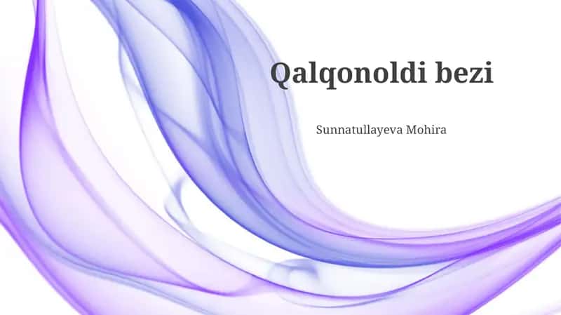 Qalqonoldi bezi
