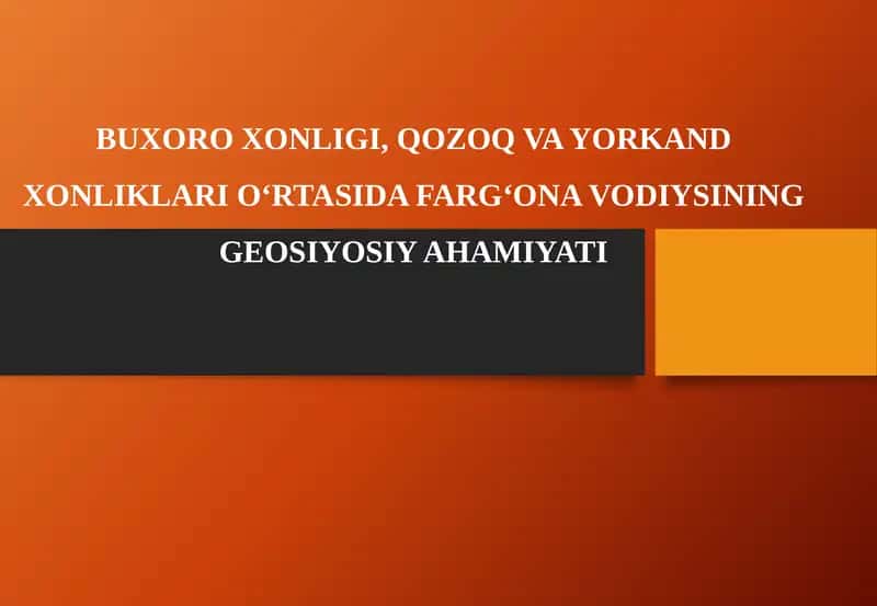 Farg‘ona Vodiysining Geosiyosiy Ahamiyati