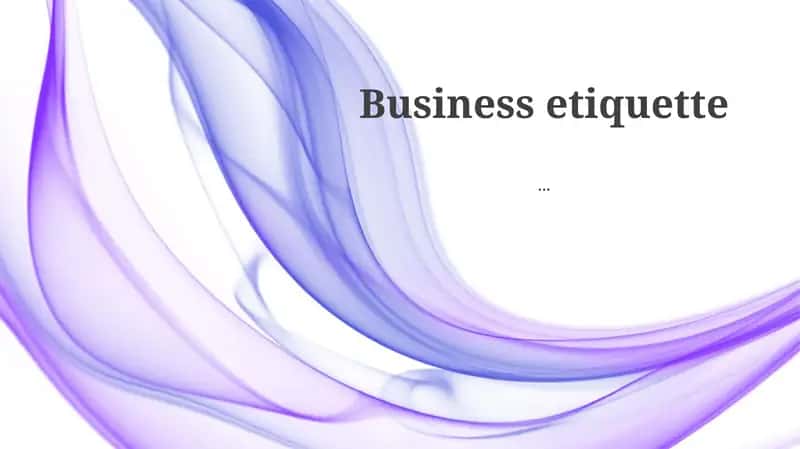Business Etiquette Training