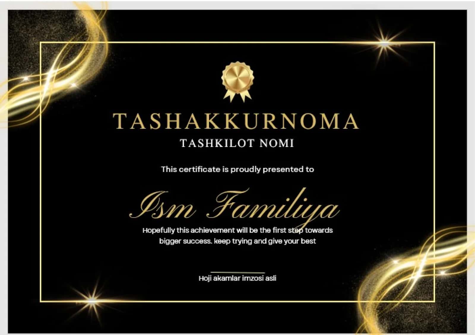 Tashakkurnoma