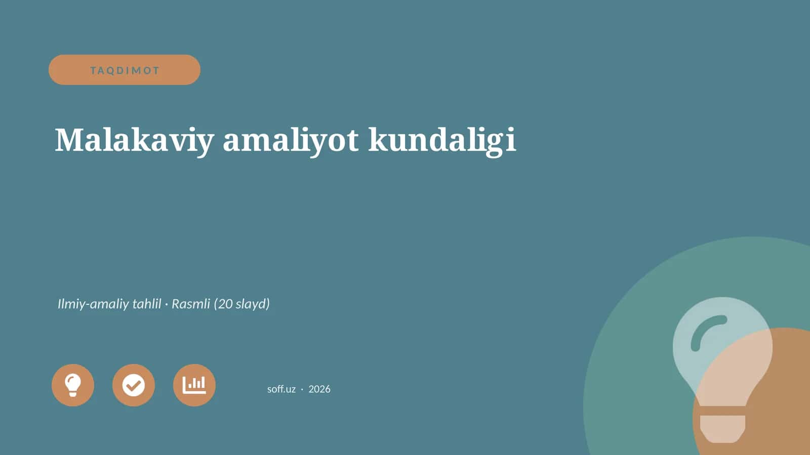 Malakaviy amaliyot kundaligi