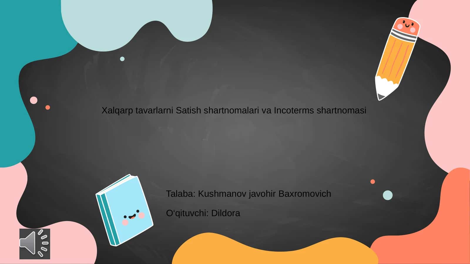 Xalqarp tavarlarni Satish shartnomalari va Incoterms shartnomasi