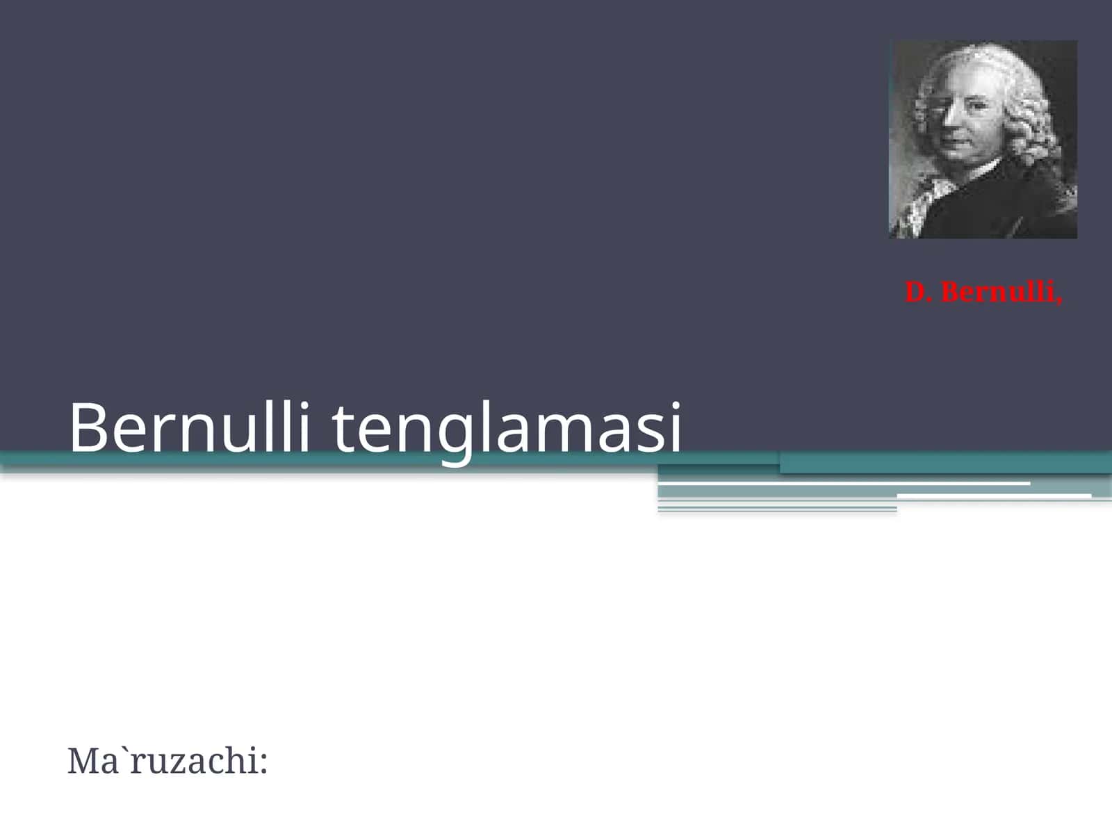Bernullitenglamasi