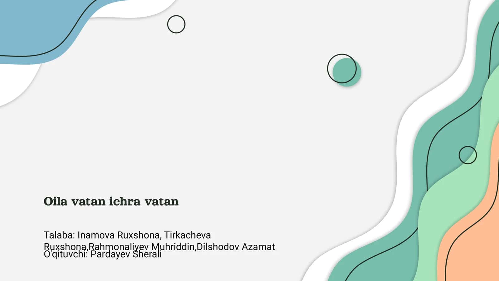 Oila va Vatan Ichra Vatan