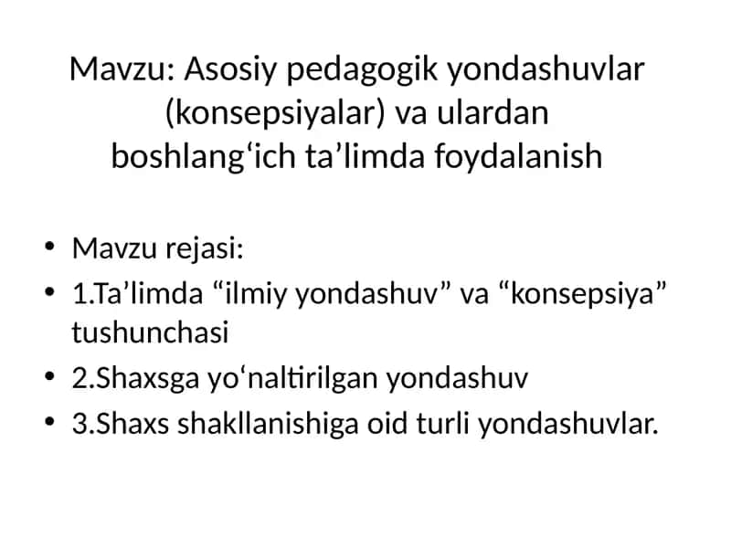Muammoli ta'lim-rivojlanuvchi ta'lim texnologiyasi