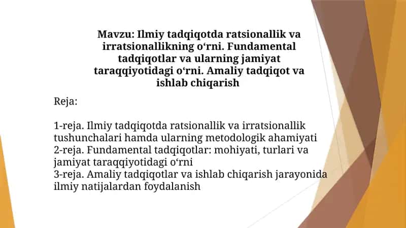 Ilmiy tadqiqotlar