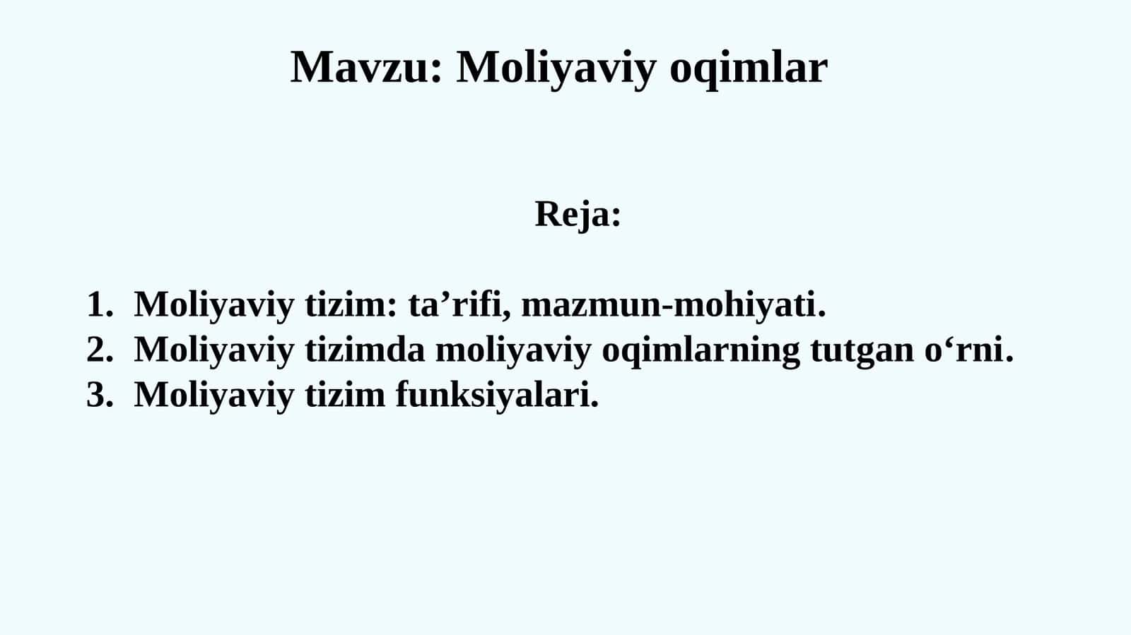 Moliyaviy tizim