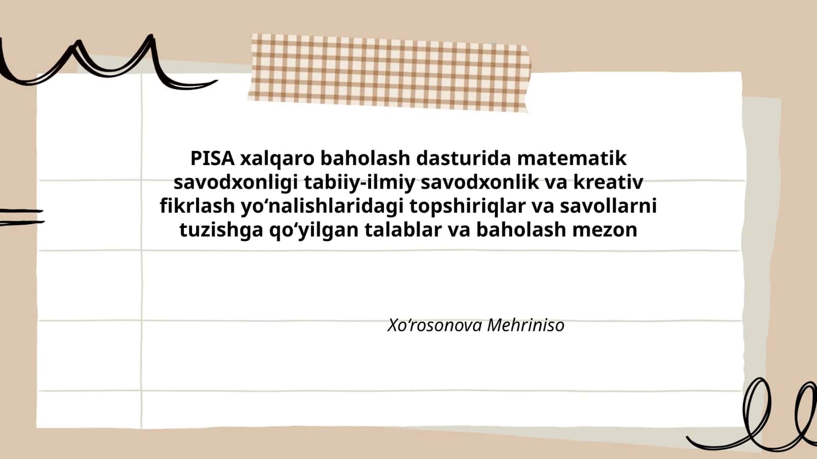 PISA xalqaro baholash dasturi
