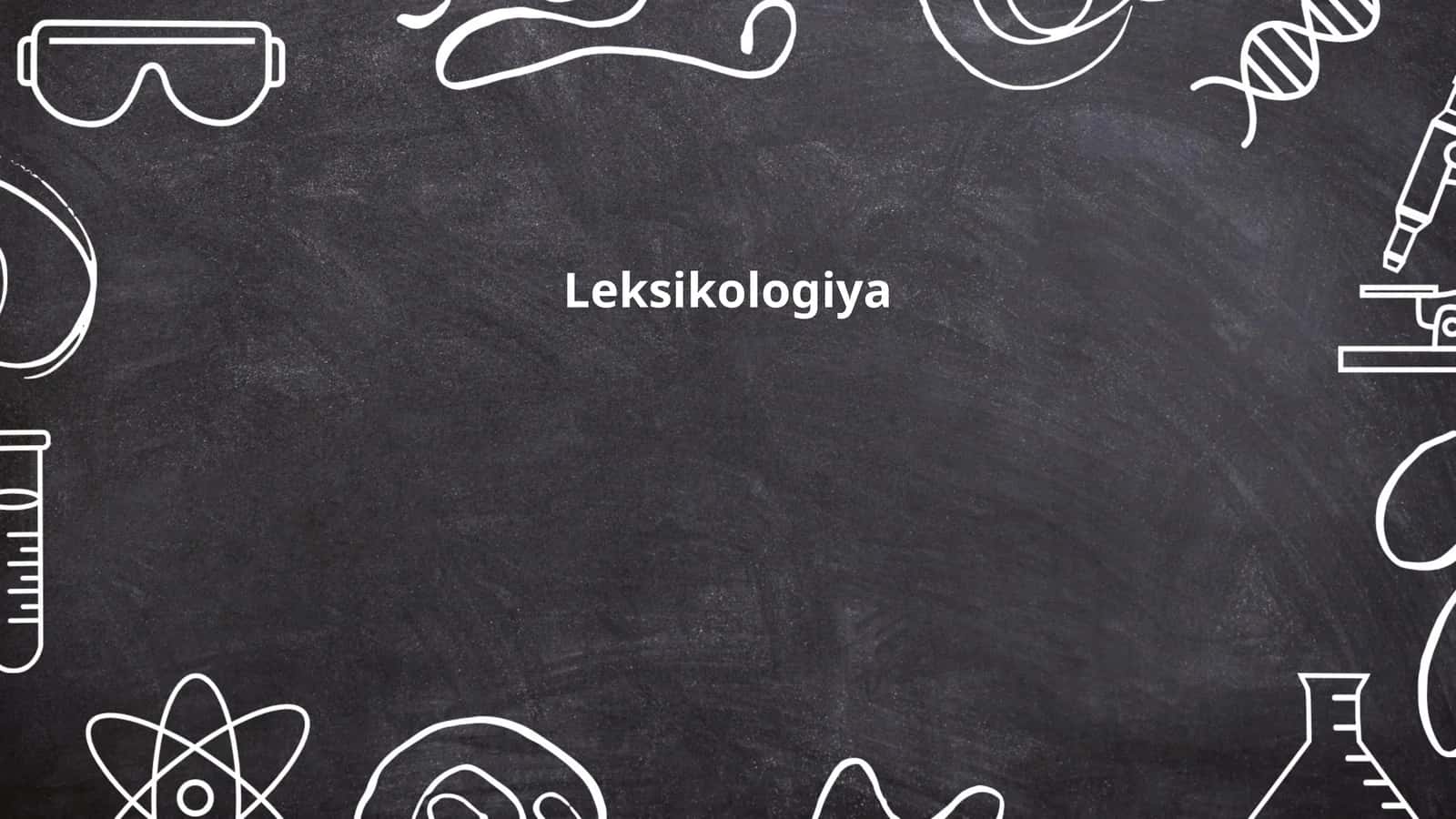 Leksikologiya