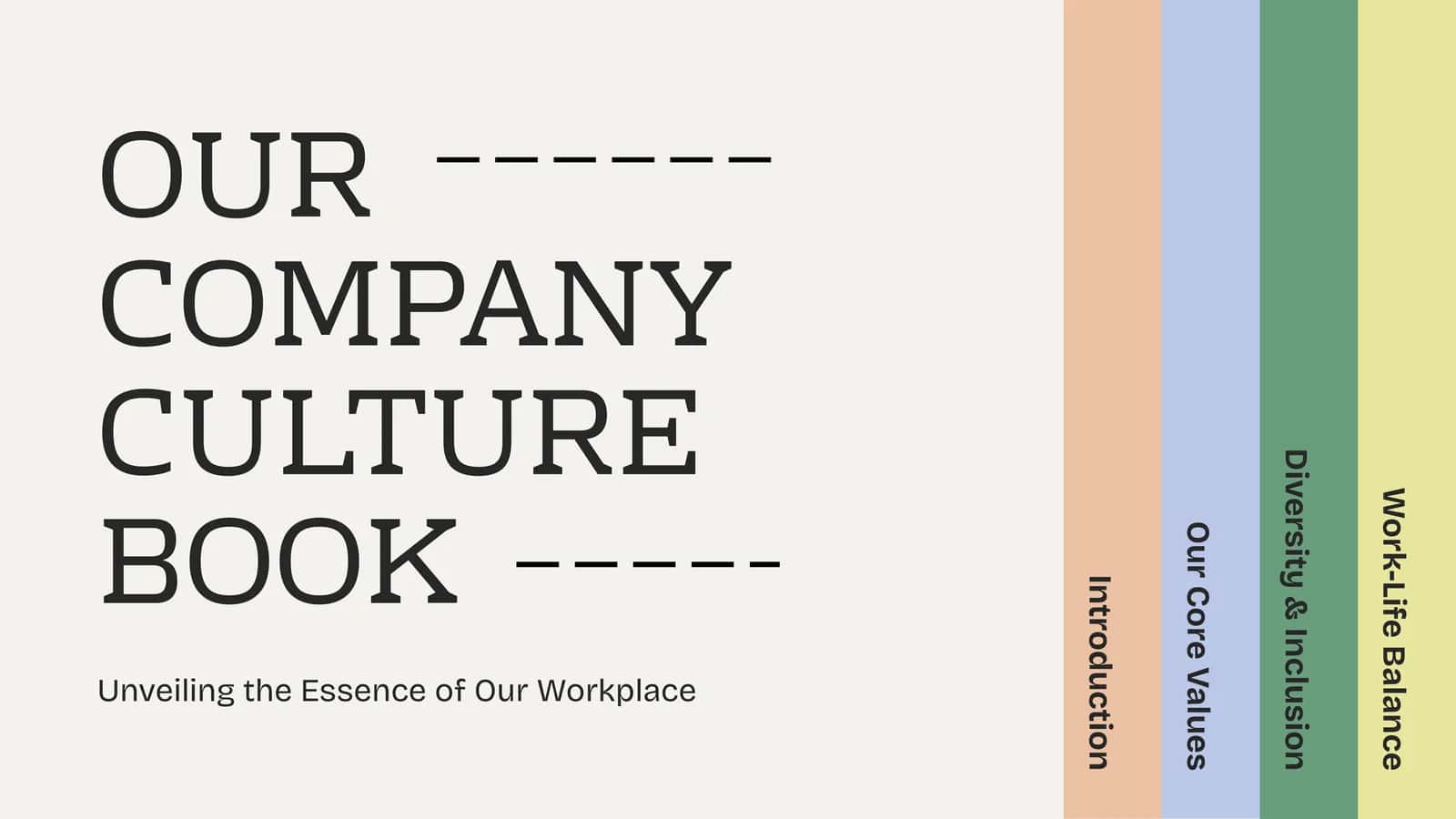 Our Company Culture Book