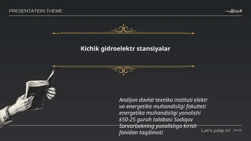 Kichik gidroelektr stansiyalar