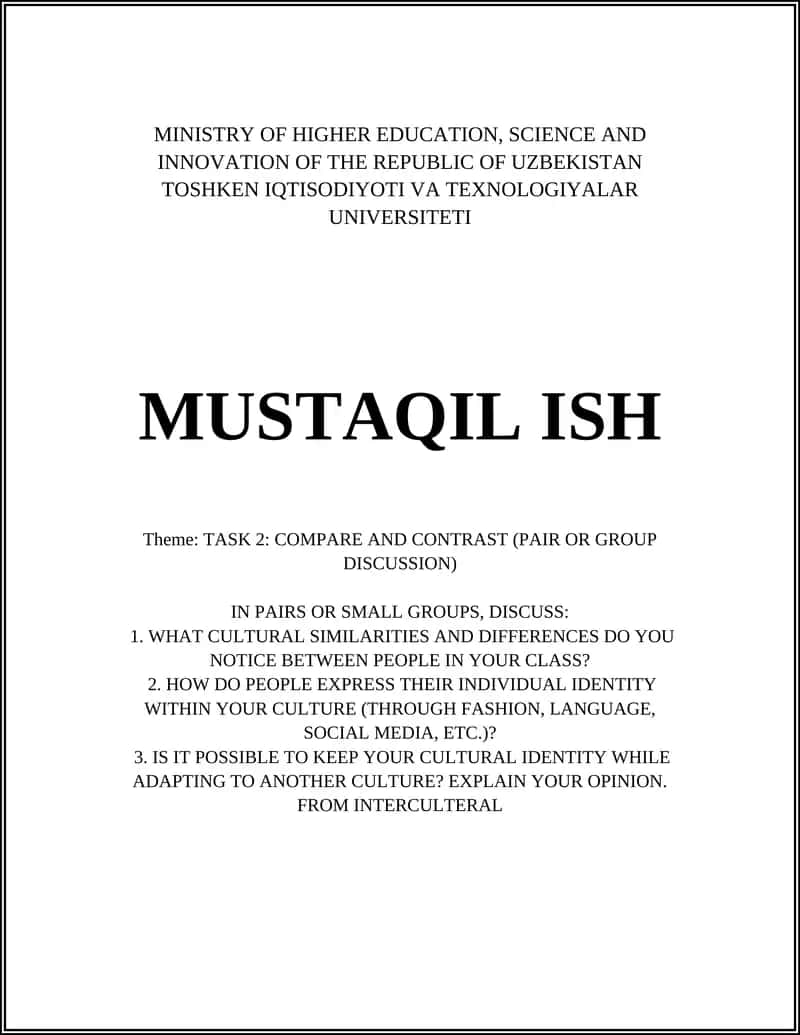 MUSTAQIL ISH