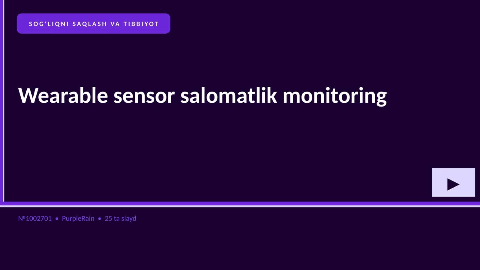 Wearable sensor salomatlik monitoring