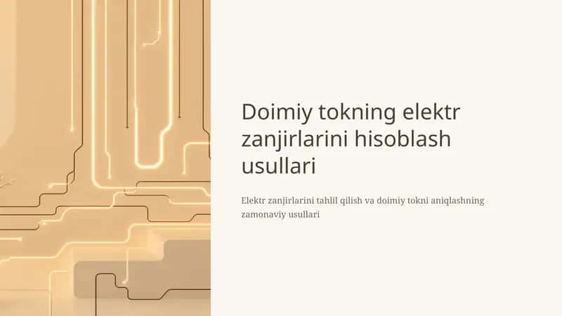 Elektr zanjirlarini hisoblash usullari