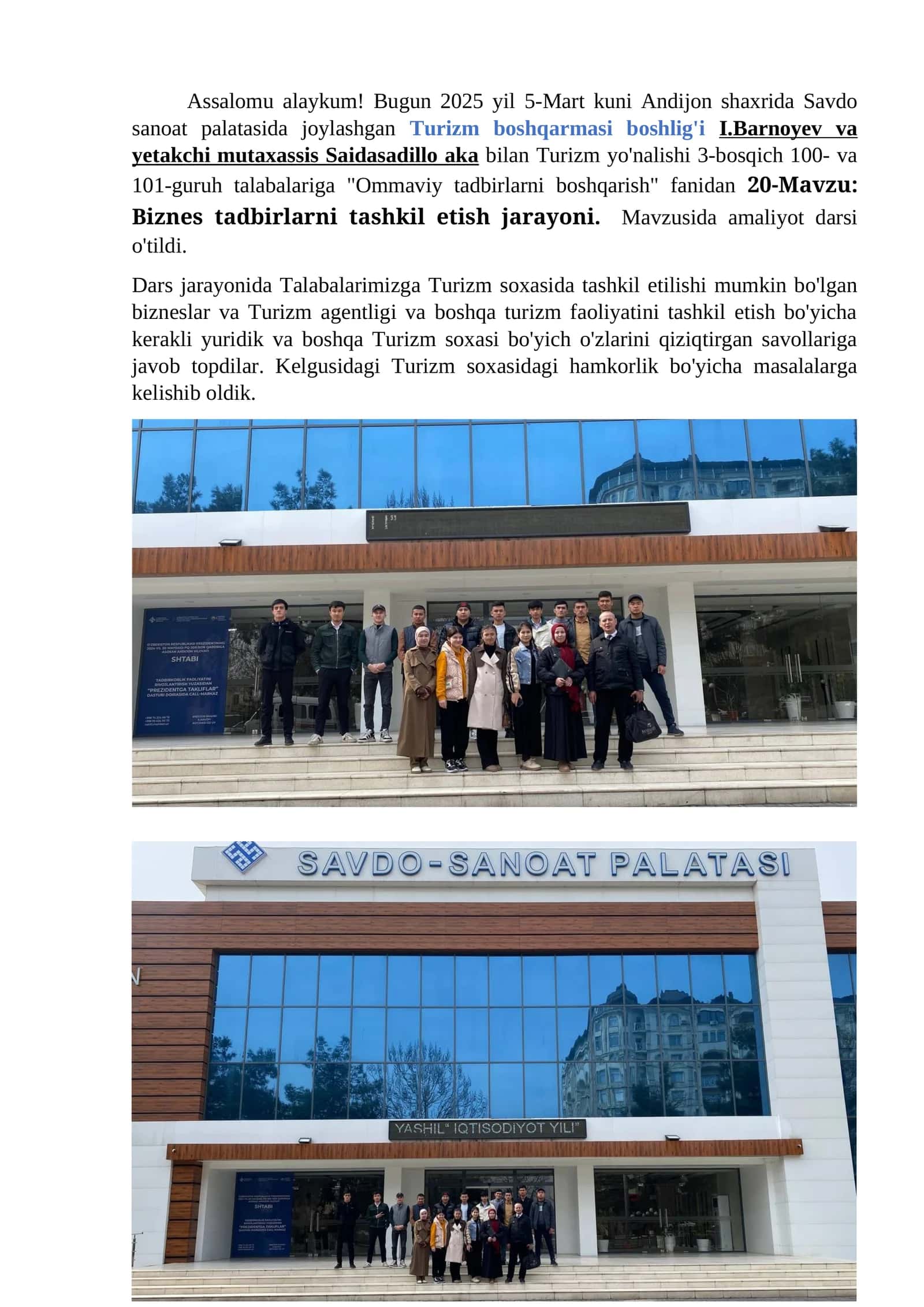 Ommaviy tadbirlarni boshqarish - Biznes tadbirlarni tashkil etish jarayoni