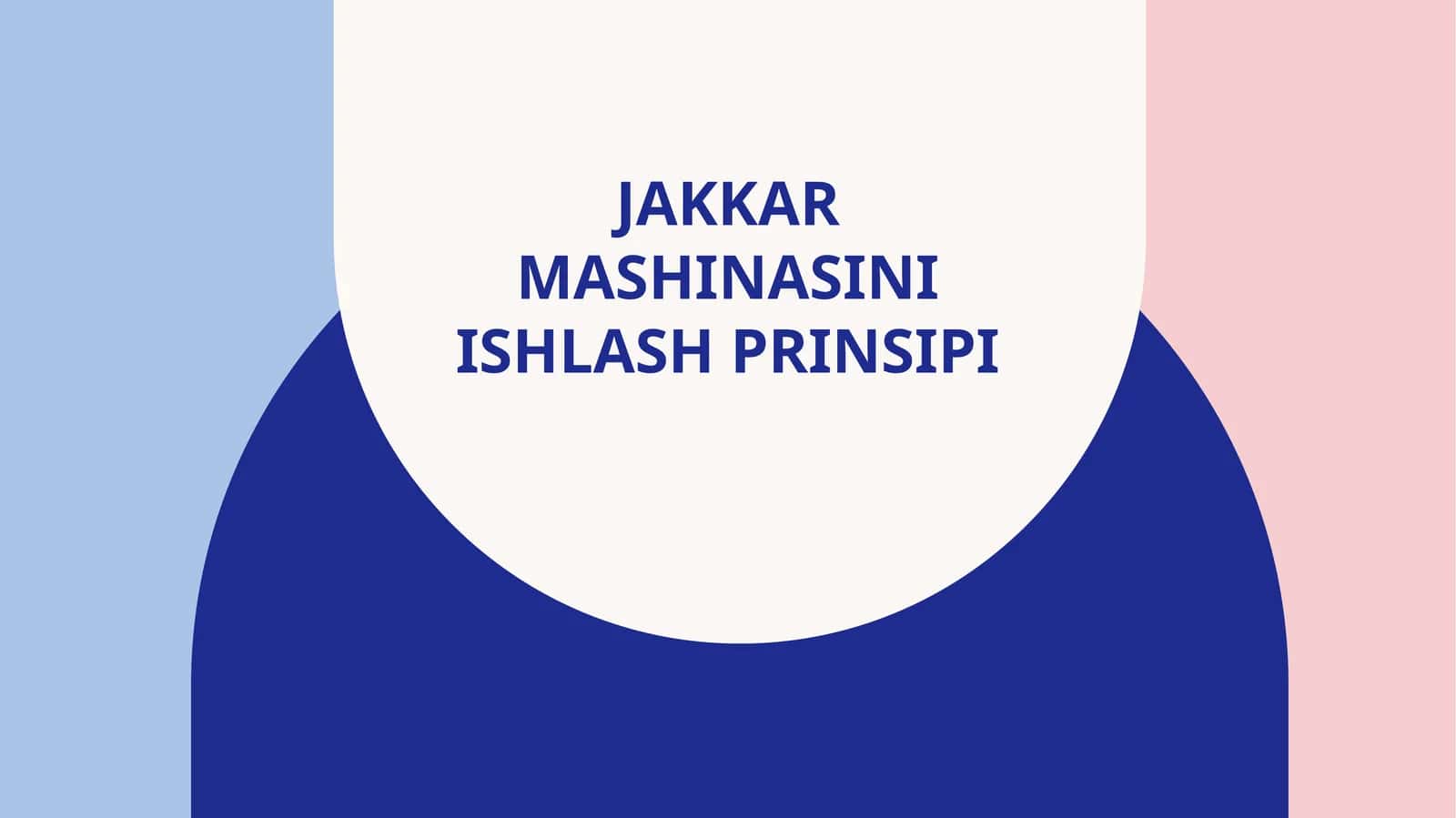 JAKKAR MASHINASINI ISHLASH PRINSIPI