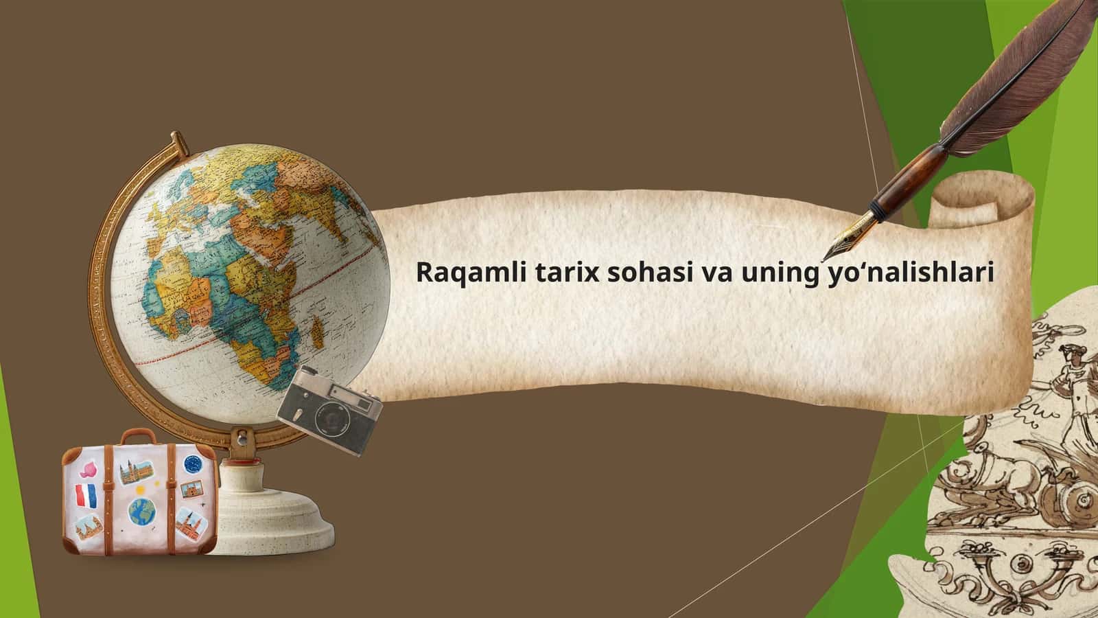Raqamlitarix sohasivauning yoʻnalishlari