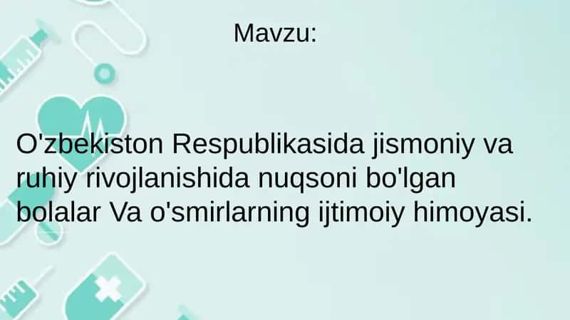 Jismoniy va ruhiy rivojlanish