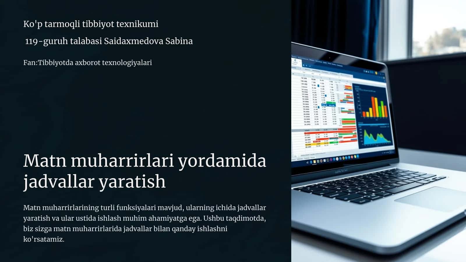 Ko'p tarmoqli tibbiyot texnikumi