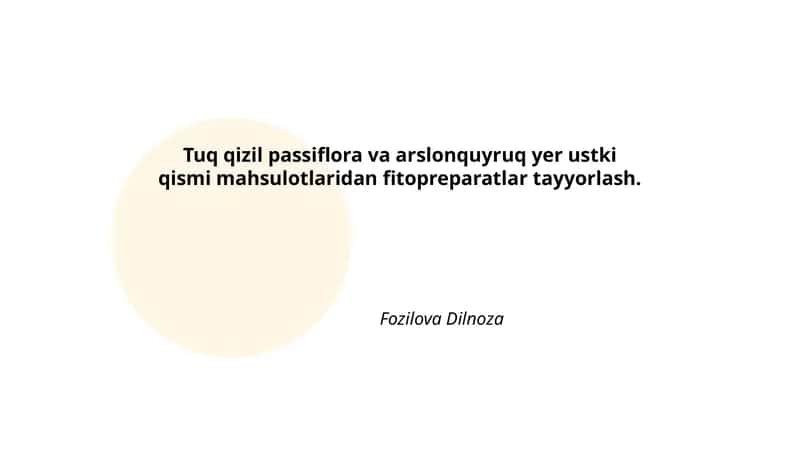 Tuq qizil passiflora va arslonquyruq