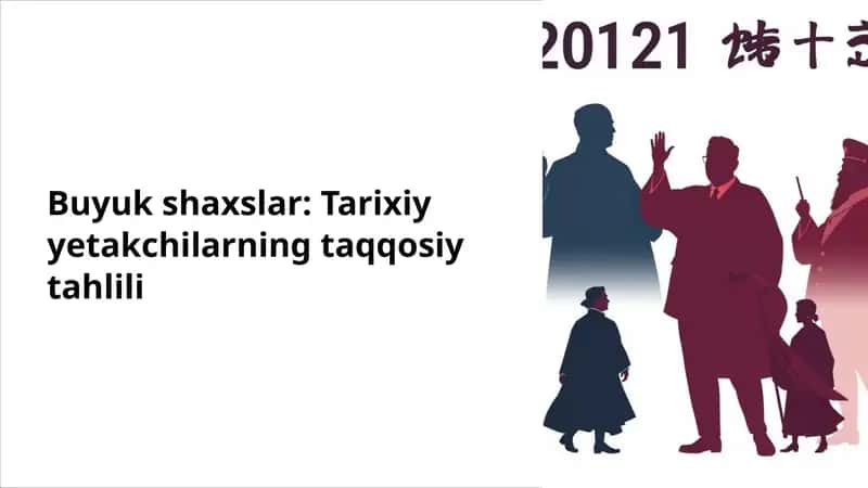 Buyuk shaxslar: Tarixiy yetakchilarning taqqosiy tahlili